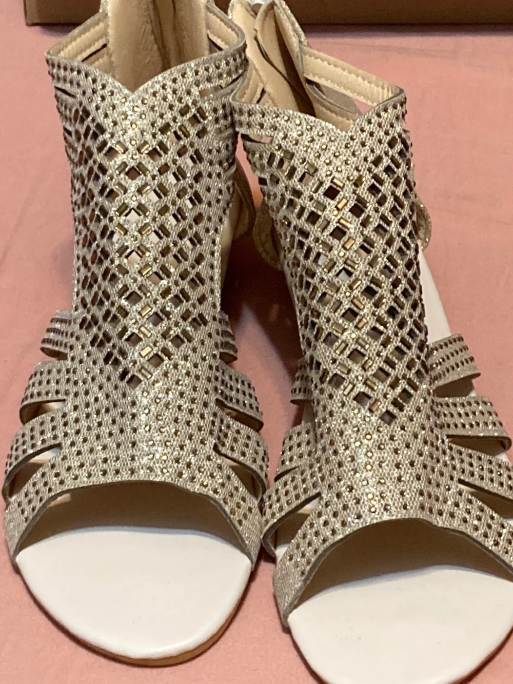 Gladiator Style Glitter Sandals